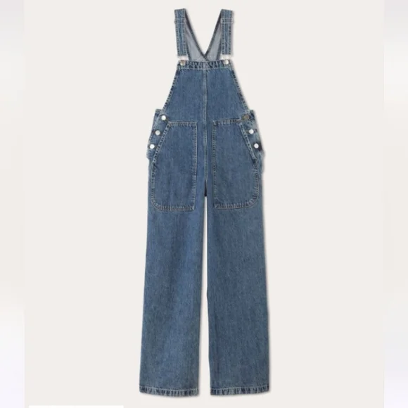 Everlane The Gardener Overalls in Blue Denim Size XL - Picture 6 of 6